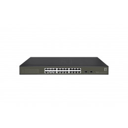 LevelOne GES-2126 verkkokytkin Hallittu L2 Gigabit Ethernet (10 100 1000) Musta