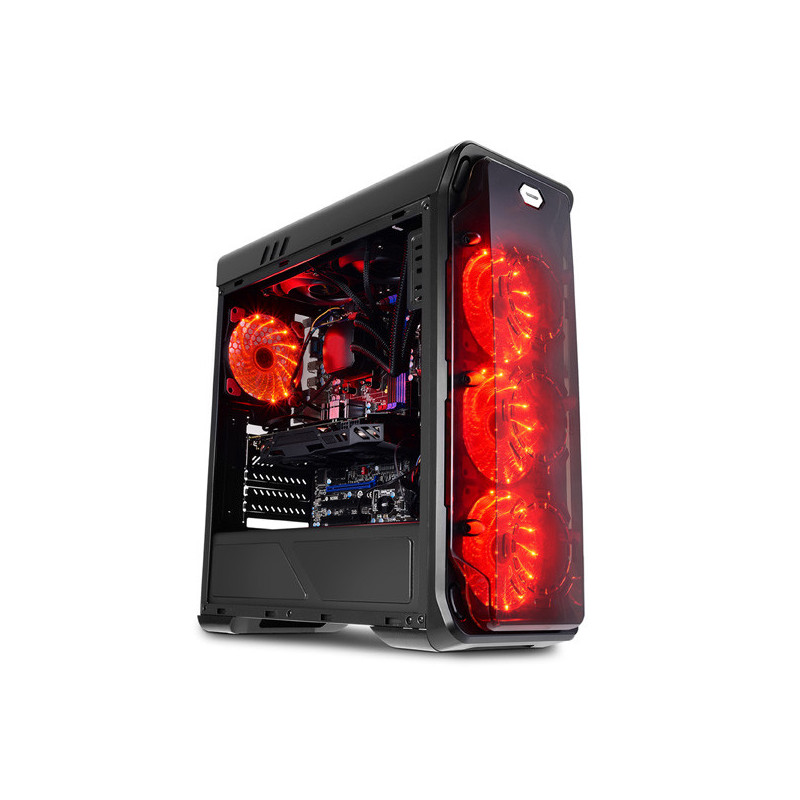 LC-Power Gaming 988B - Red Typhoon Midi Tower Musta