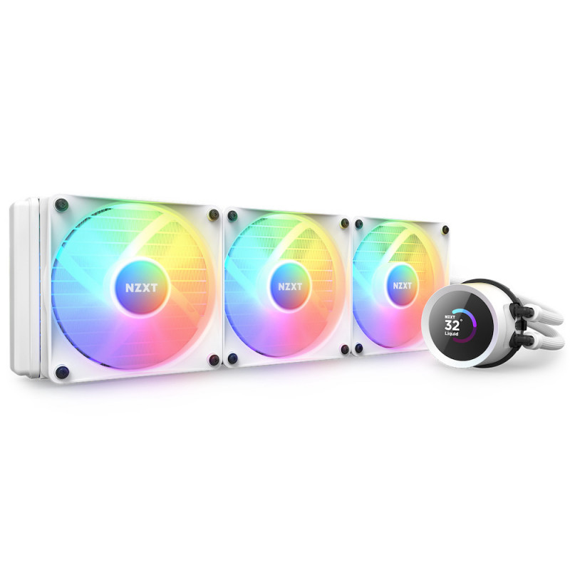 NZXT Kraken 360 RGB Suoritin All-in-one-nesteenjäähdytin 12 cm Valkoinen 1 kpl