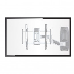 StarTech.com TV-WALL-MOUNT-65FS TV-kiinnike 165,1 cm (65") Musta, Hopea