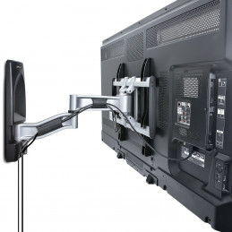 StarTech.com TV-WALL-MOUNT-65FS TV-kiinnike 165,1 cm (65") Musta, Hopea