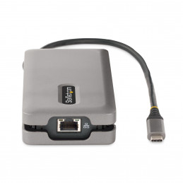StarTech.com DKT31CDHPD3 kannettavien tietokoneiden telakka ja porttitoistin Langallinen USB 3.2 Gen 2 (3.1 Gen 2) Type-C Harmaa