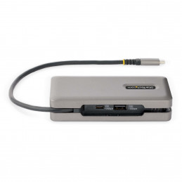 StarTech.com DKT31CVHPD3 kannettavien tietokoneiden telakka ja porttitoistin Langallinen USB 3.2 Gen 2 (3.1 Gen 2) Type-C Harmaa