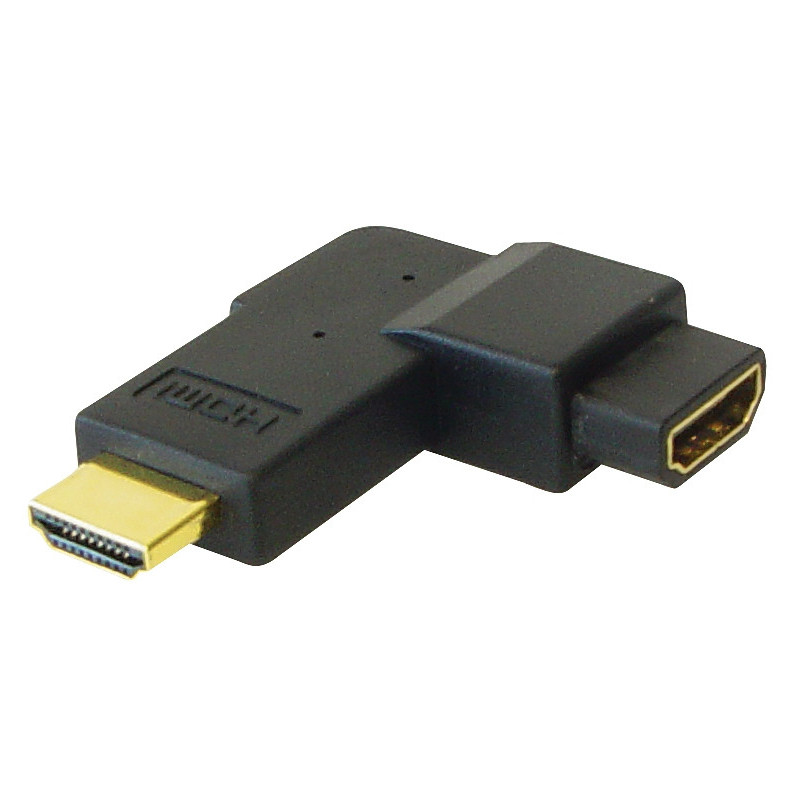Alcasa HDMI - HDMI M F Musta