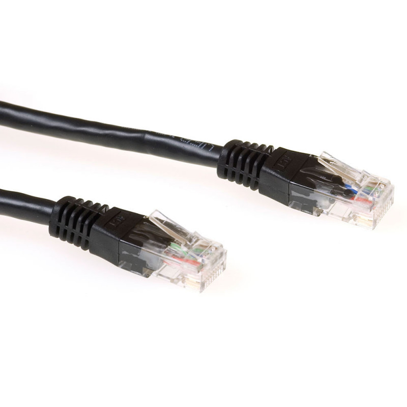 ACT IB8902 verkkokaapeli Musta 2 m Cat6