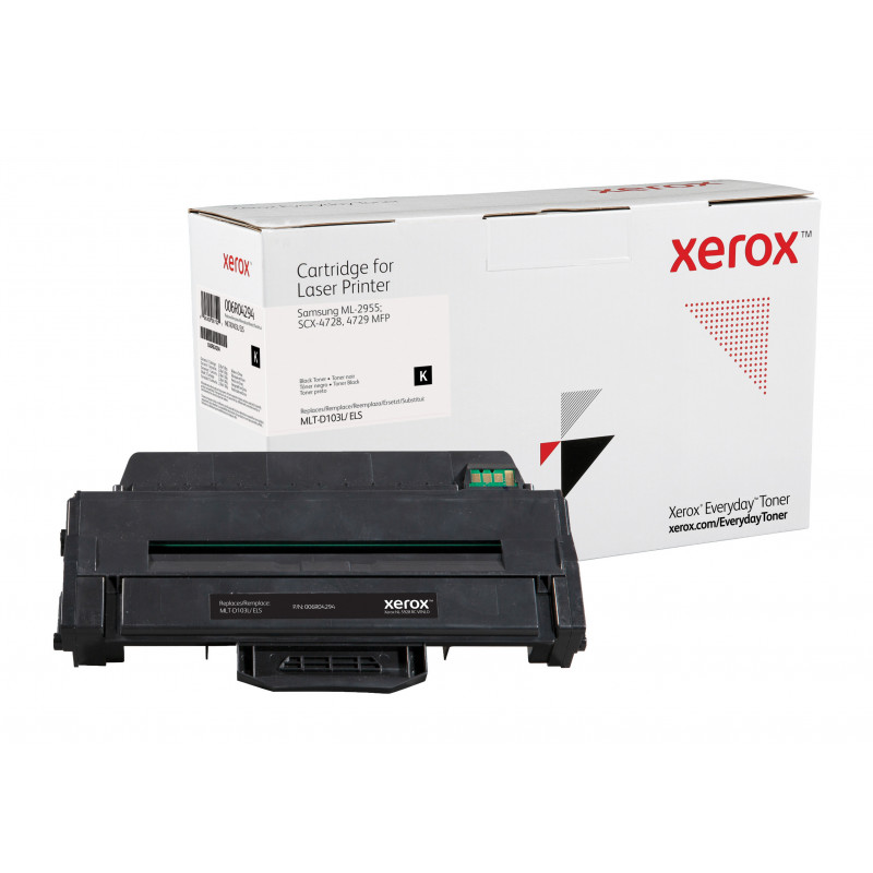 Everyday Suuri kapasiteetti Mustavalko -värikasetti Xeroxilta, Samsung MLT-D103L -yhteensopiva, 2500 sivua- (006R04294)