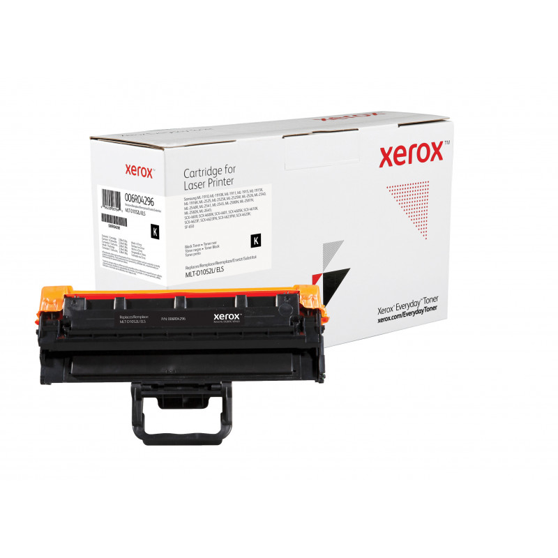 Everyday Suuri kapasiteetti Mustavalko -värikasetti Xeroxilta, Samsung MLT-D1052L -yhteensopiva, 2500 sivua- (006R04296)