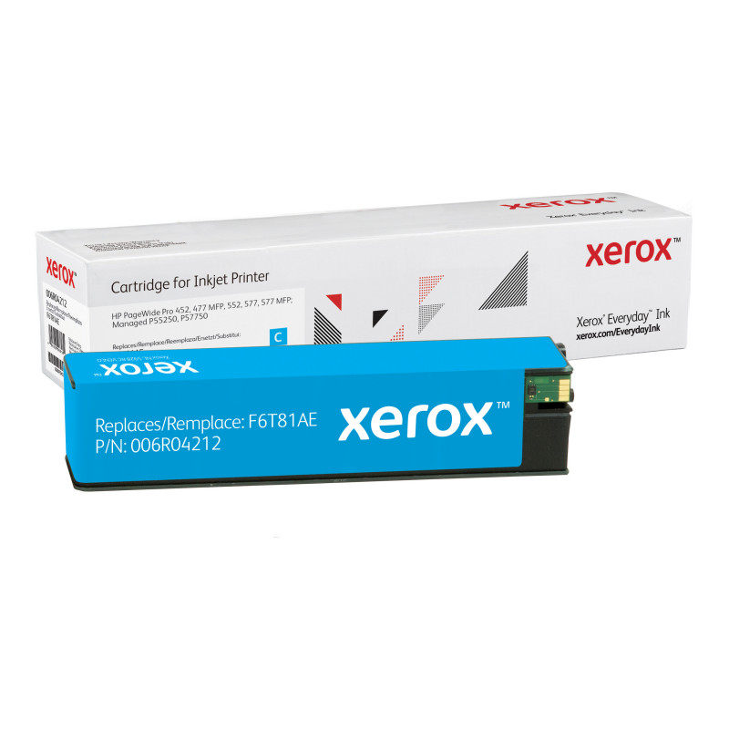Everyday Suuri kapasiteetti Syaani PageWide-kasetti Xeroxilta, HP F6T81AE -yhteensopiva, 7000 sivua (006R04212)