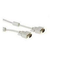 ACT Slimline VGA connection cable male-male 1.8 m VGA-kaapeli 1,8 m VGA (D-Sub) Norsunluu