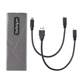 StarTech.com M2-USB-C-NVME-SATA tallennusaseman kotelo SSD-kotelo Harmaa M.2